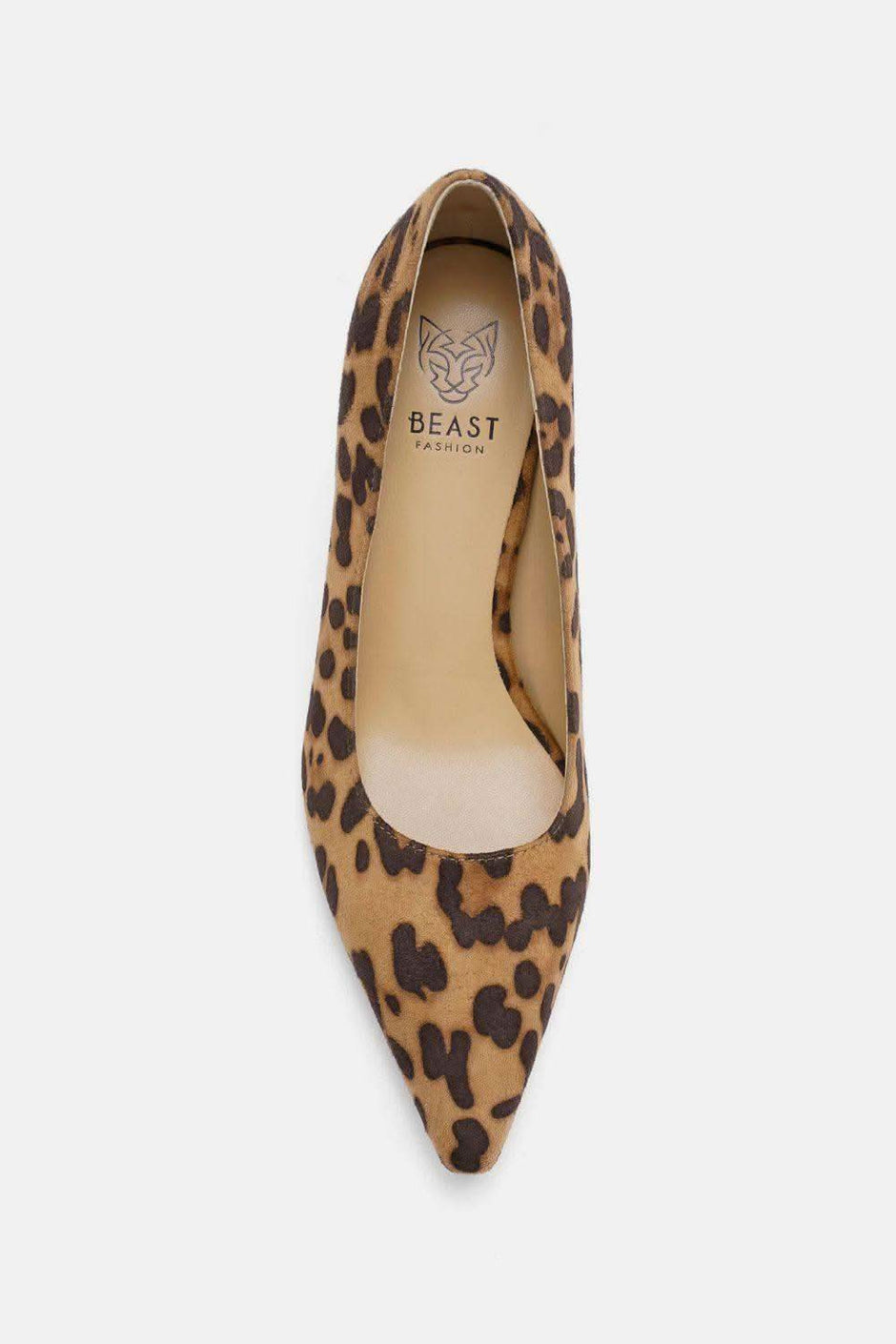 Beast Fashion Faux Suede Leopard Point Toe Pumps - SwagglyLife Home & Fashion